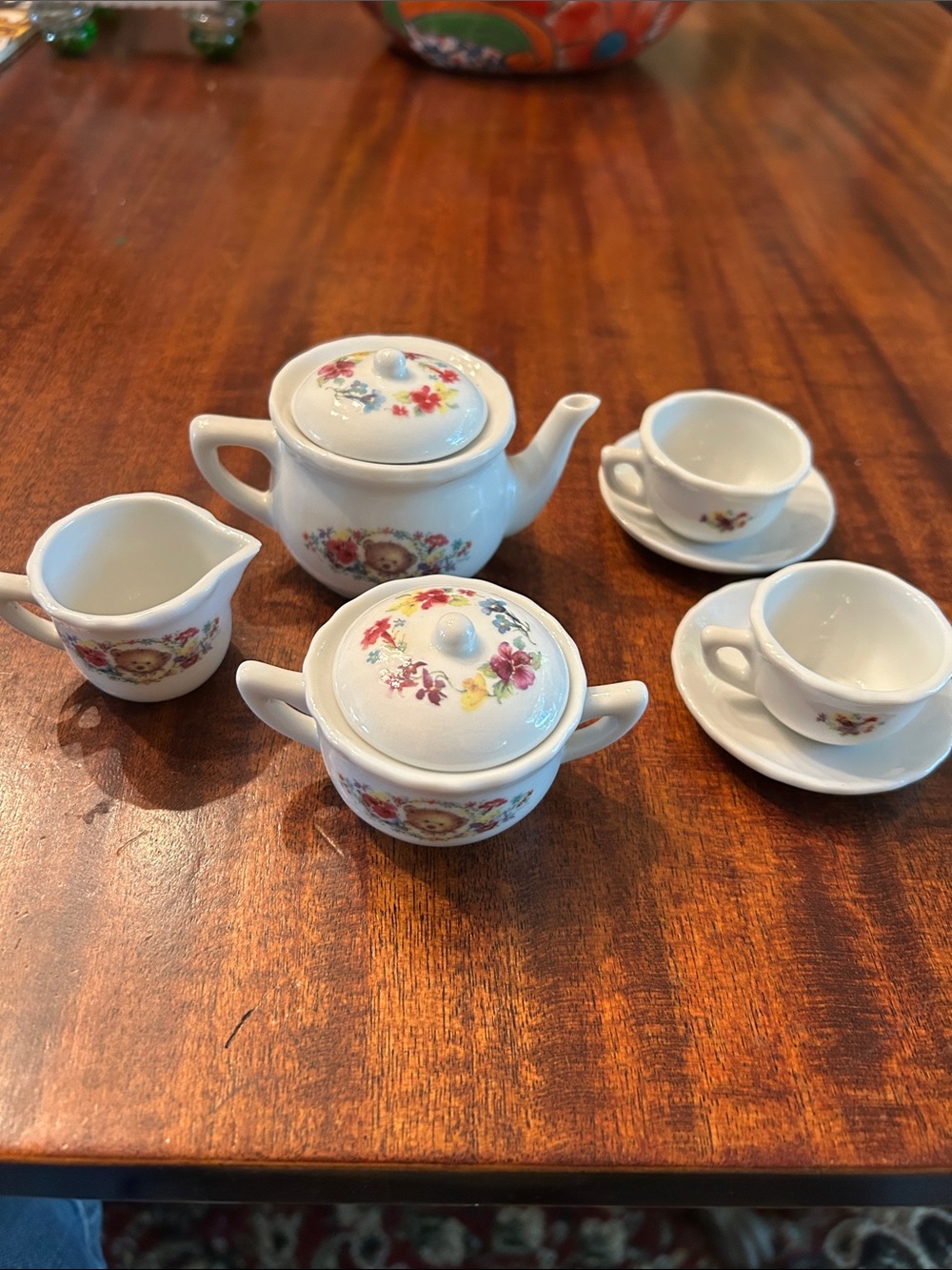 Child’s Ceramic Tea Set- -9 Pieces